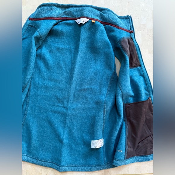 Orvis Women’s Heather Teal Full-zip Vest Knit M - Picture 6 of 6